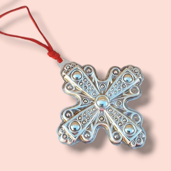 Reed & Barton Sterling Silver Ornament Christmas Cross 1972 Byzantine 18.2g
